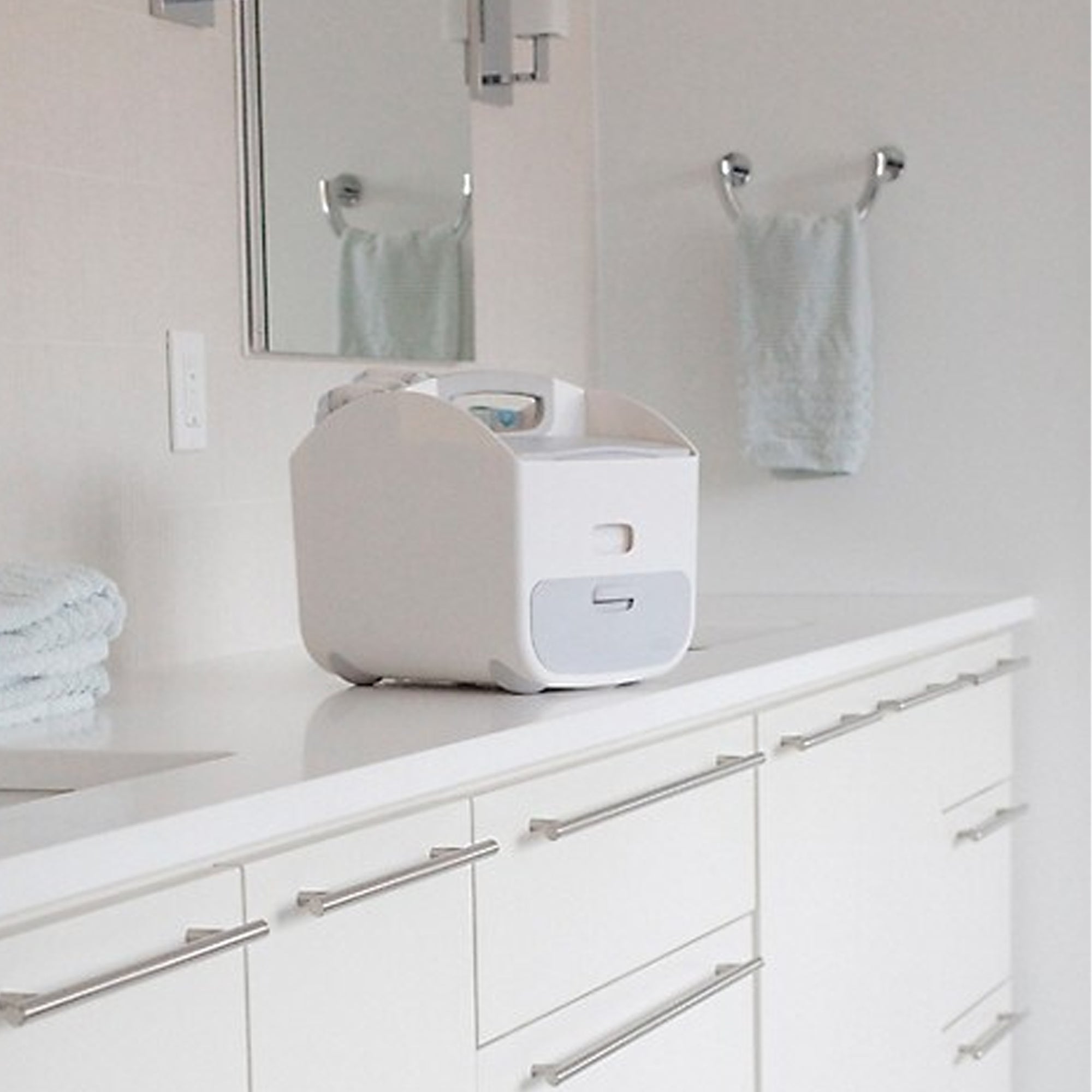 UBBI Diaper Caddy - White/Grey