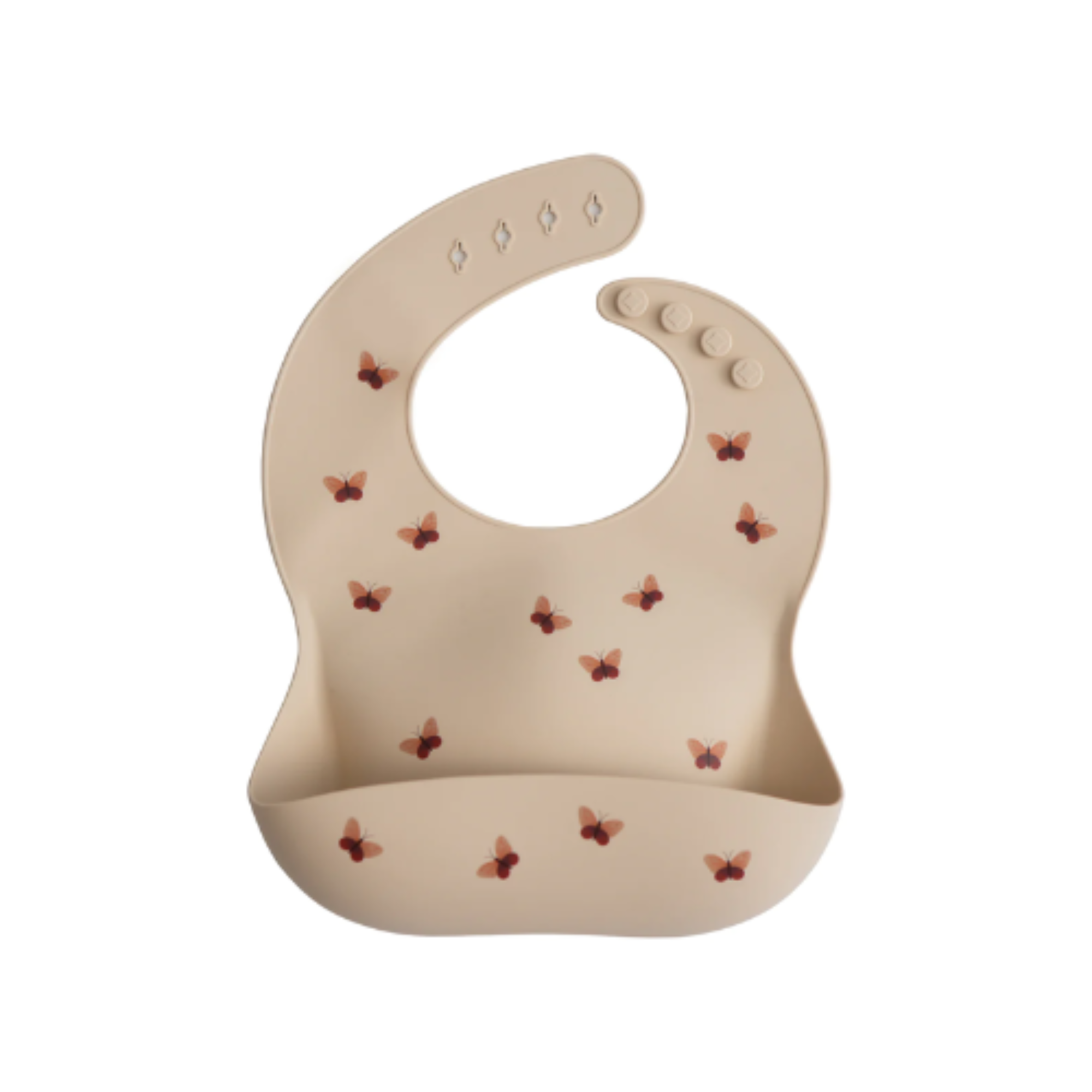MUSHIE Silicone Baby Bib - Butterfly
