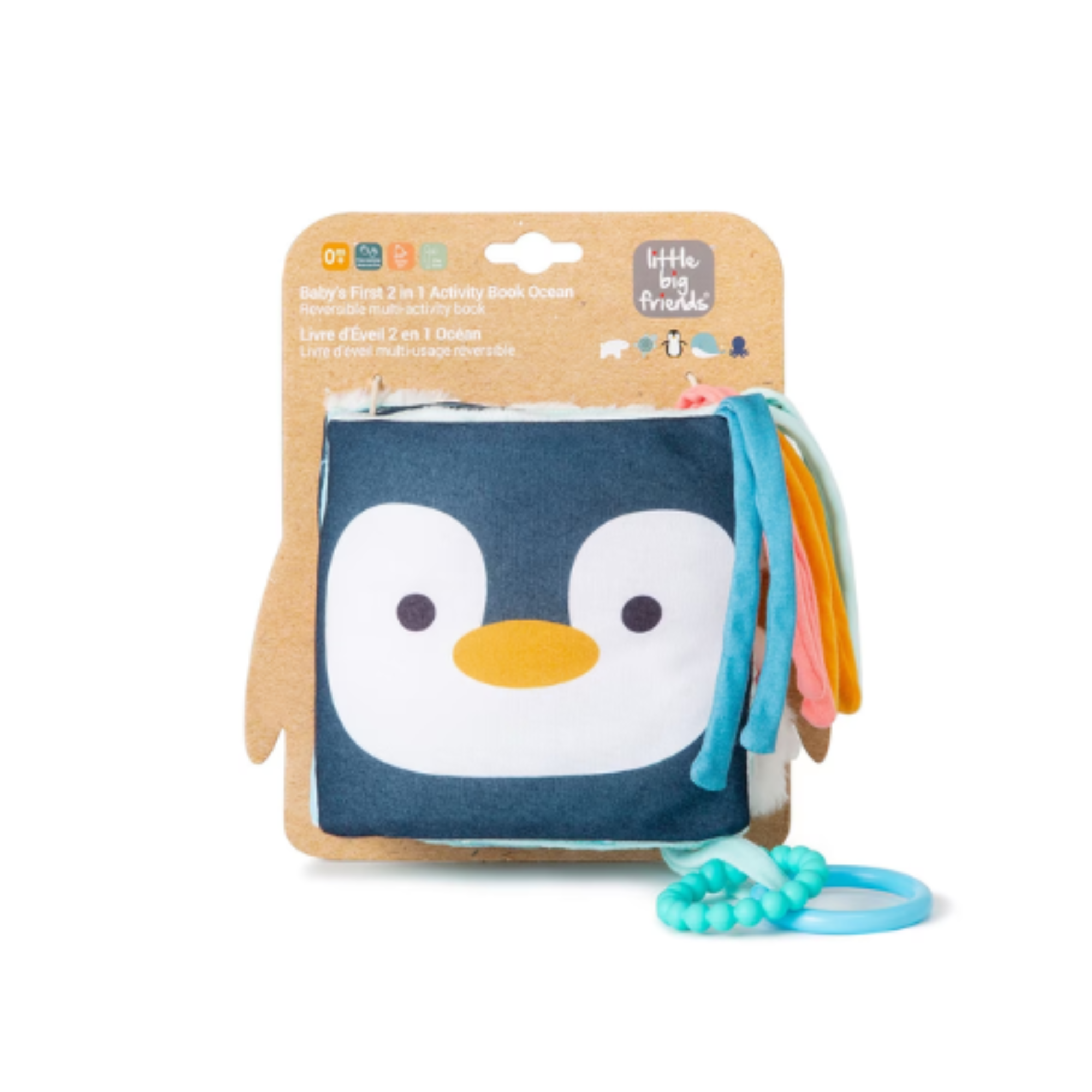 LITTLE  BIG FRIENDS Soft Activity Book 2 in 1 - Ocean