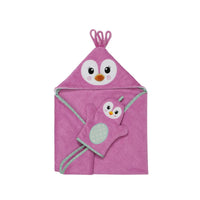 Miniature pour serviette de bain à capuche ZOOCCHINI Baby Snow Terry Penny Penguin 0-18M