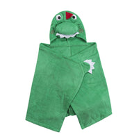 Miniature pour serviette de bain à capuche en éponge pour enfants ZOOCCHINI (2 ans et plus) - Devin Dinosaur