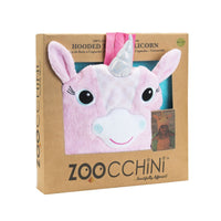 Miniature pour serviette de bain à capuche en éponge pour enfants ZOOCCHINI (2 ans et plus) - Allie Alicorn