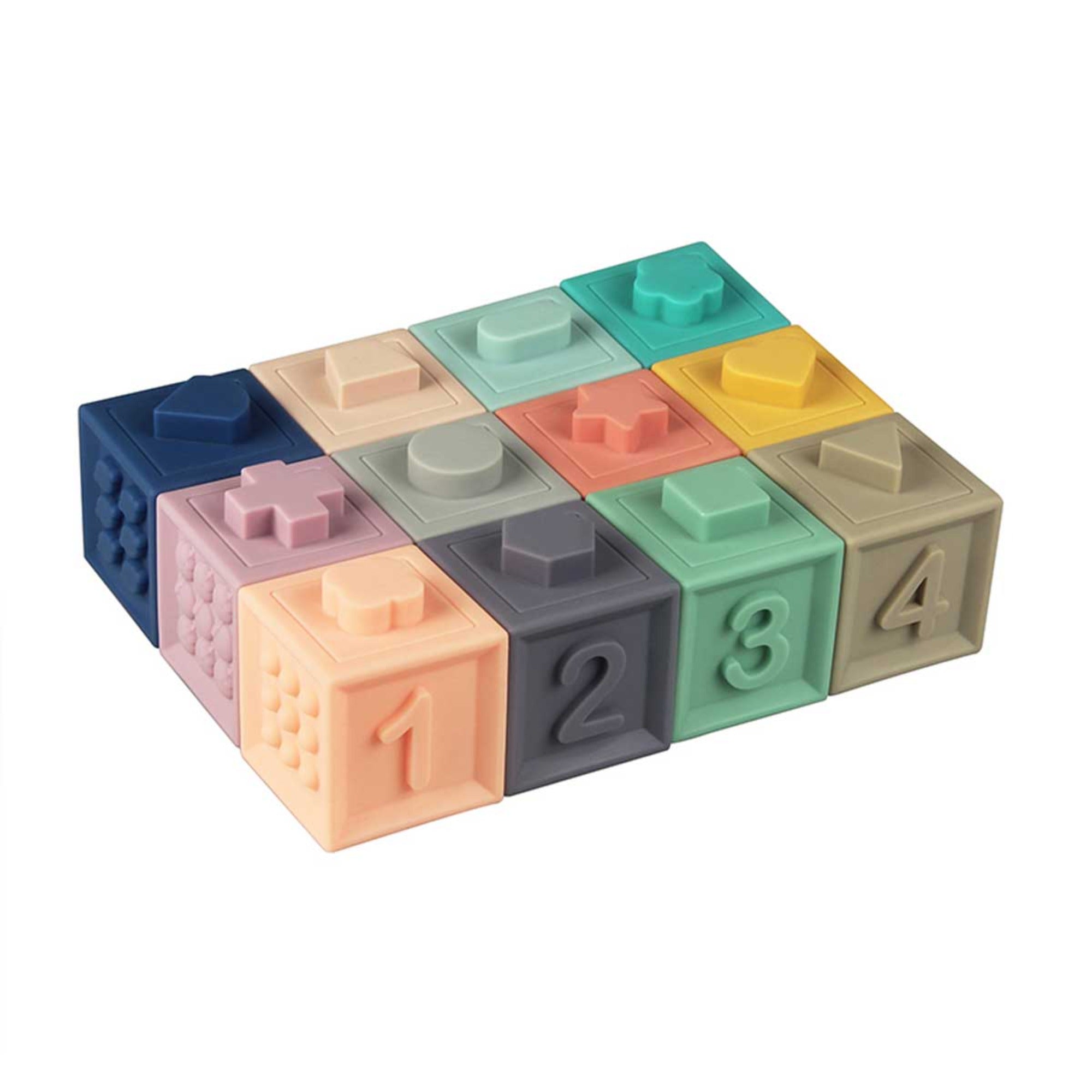 BABY TO LOVE Baby Discovery Sensory Learning Cubes (12 Pieces)