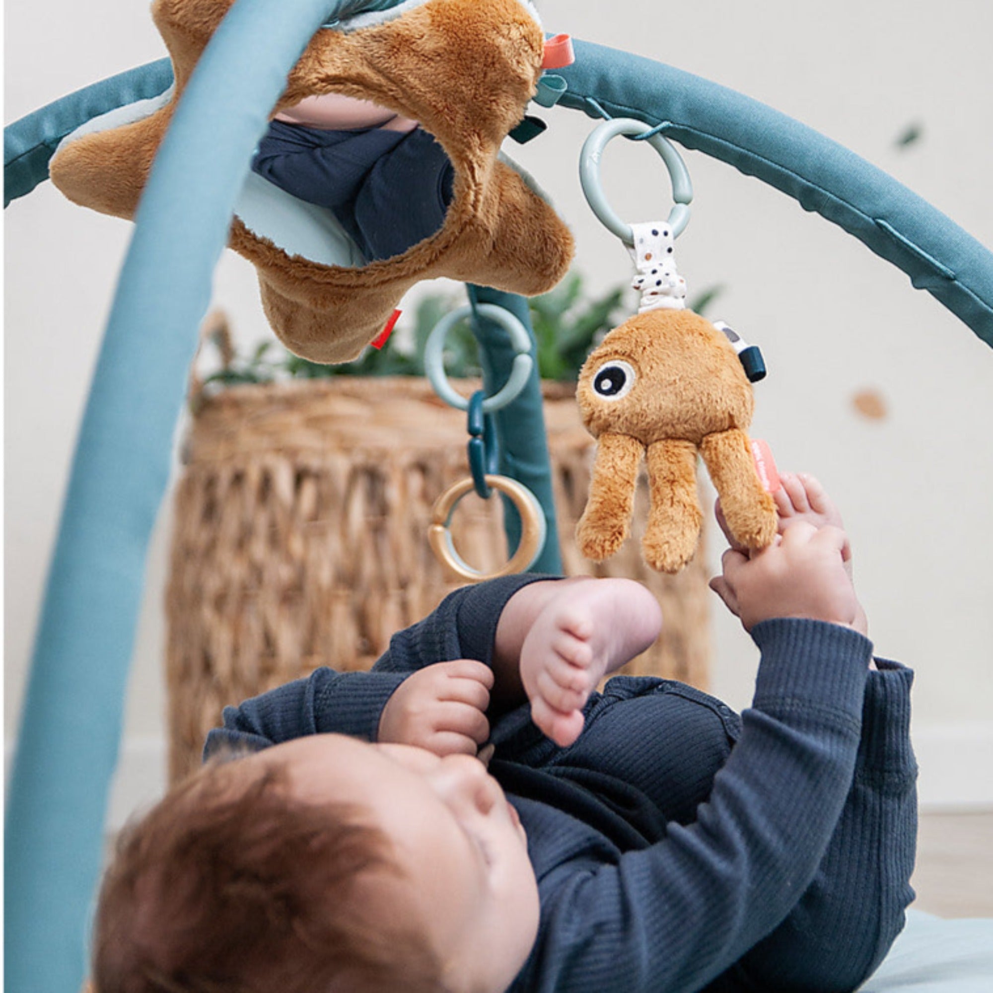 DONE BY DEER Activity Play Mat Sea Friends - Blue