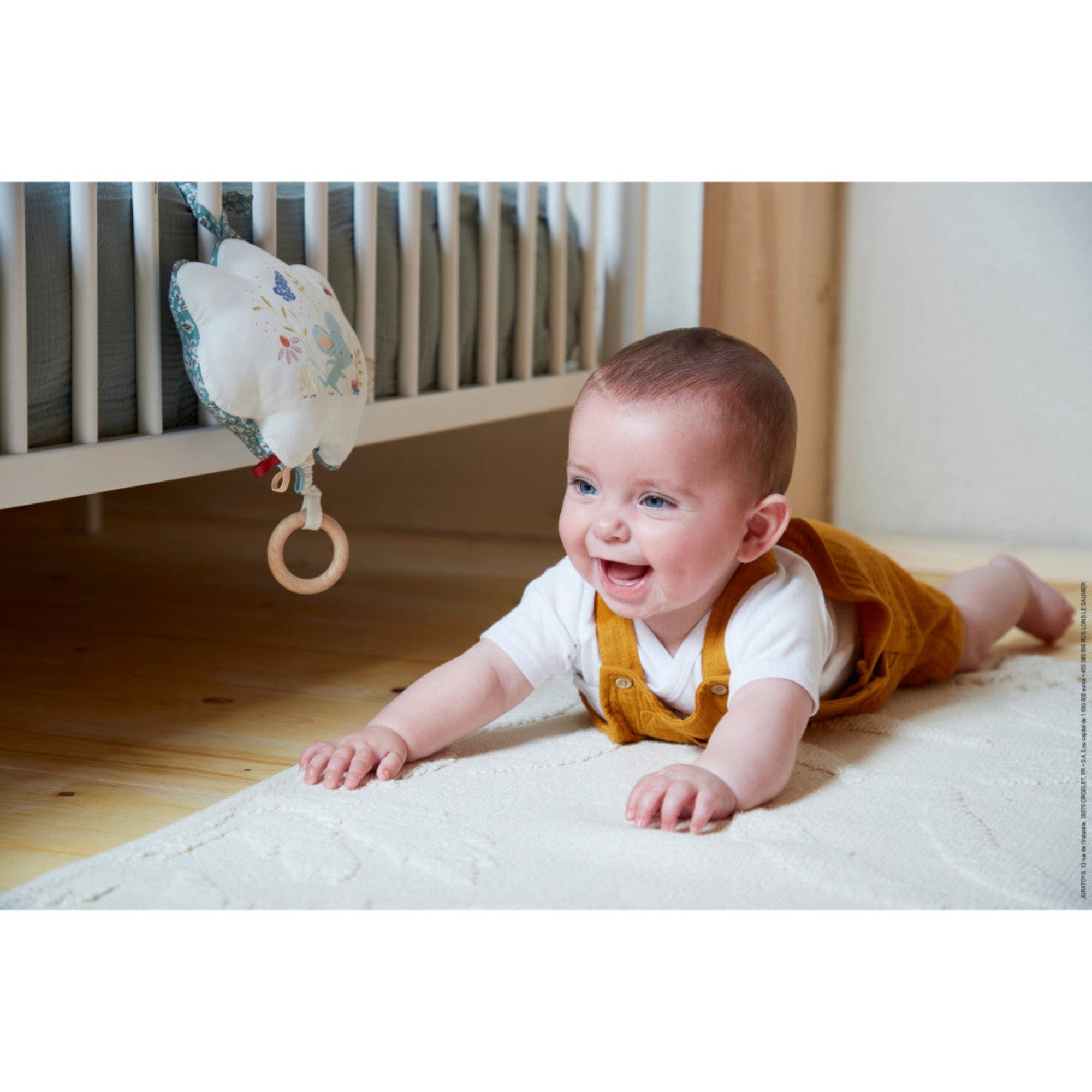 KALOO Fabric Musical Box - Green Mouse