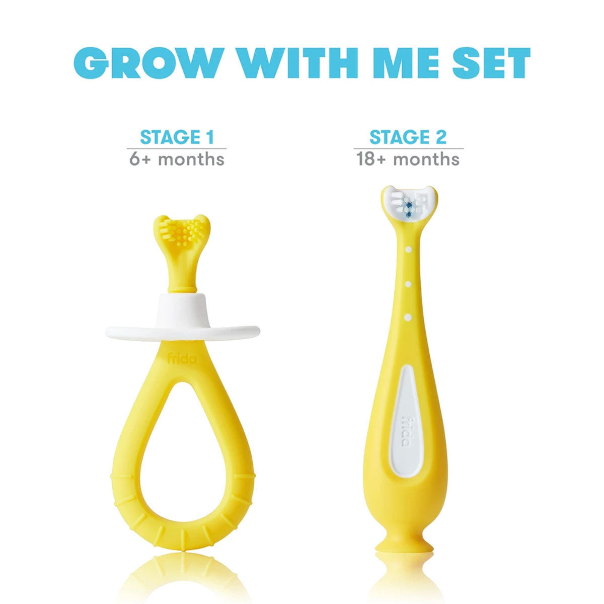 FRIDABABY Grow-With-Me Training Toothbrush Set