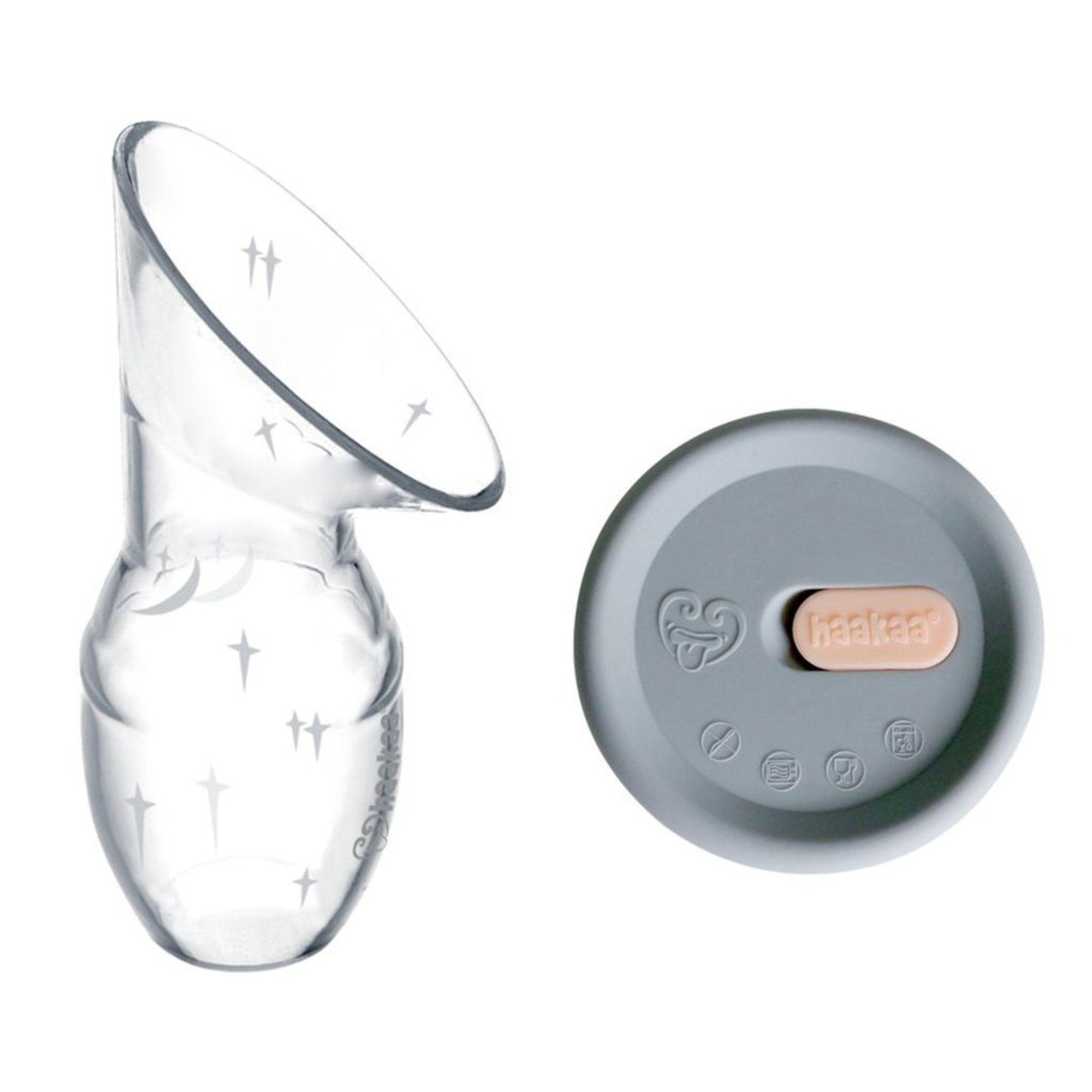 HAAKAA Silicone Breast Pump with Lid 100ml