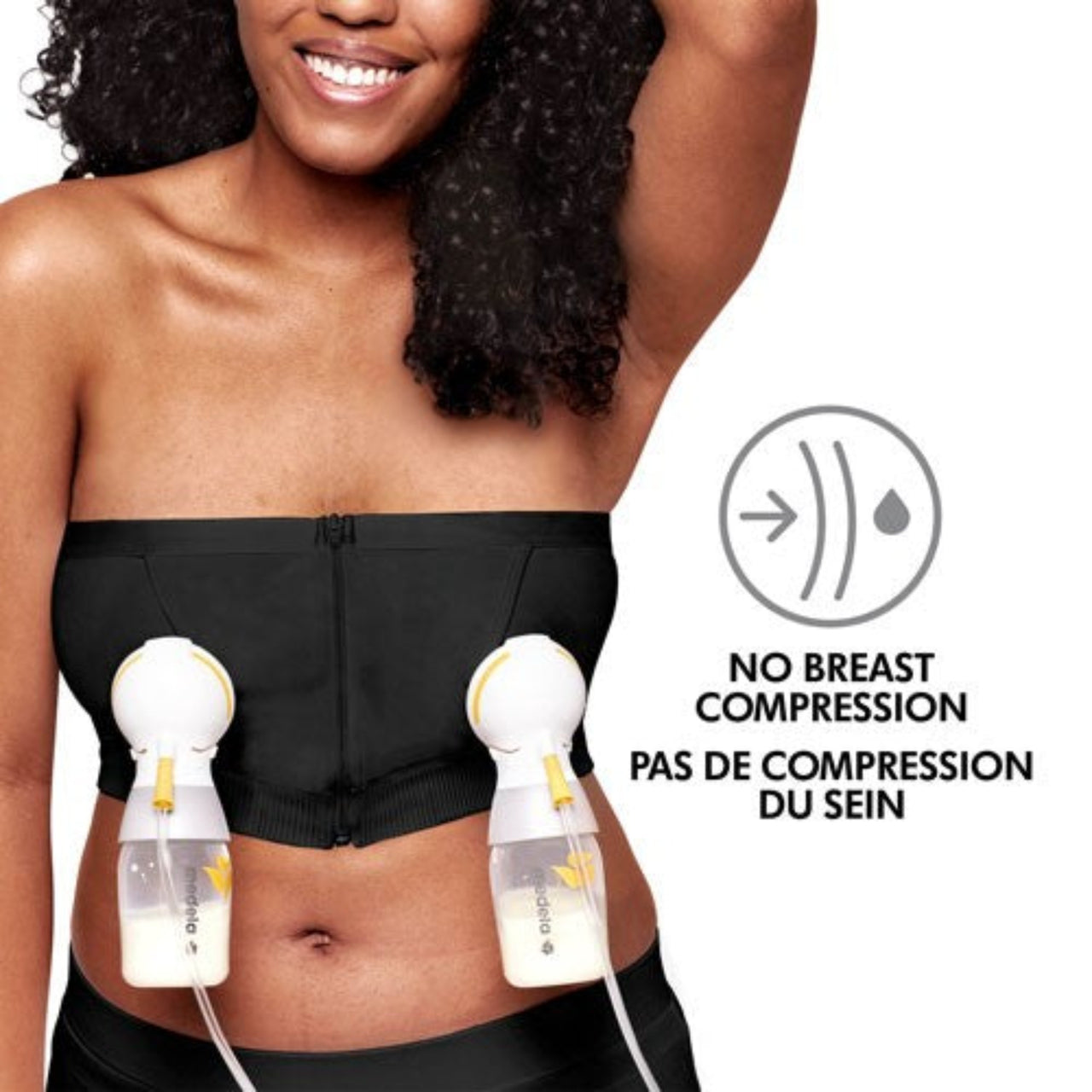 Medela Keep Cool™ Night Black pregnancy and nursing bra night