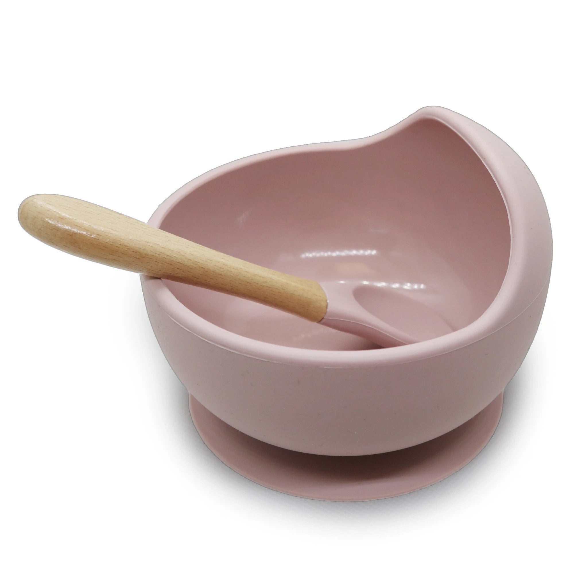 KUSHIES Siliscoop Bowl & Spoon Set - Rose