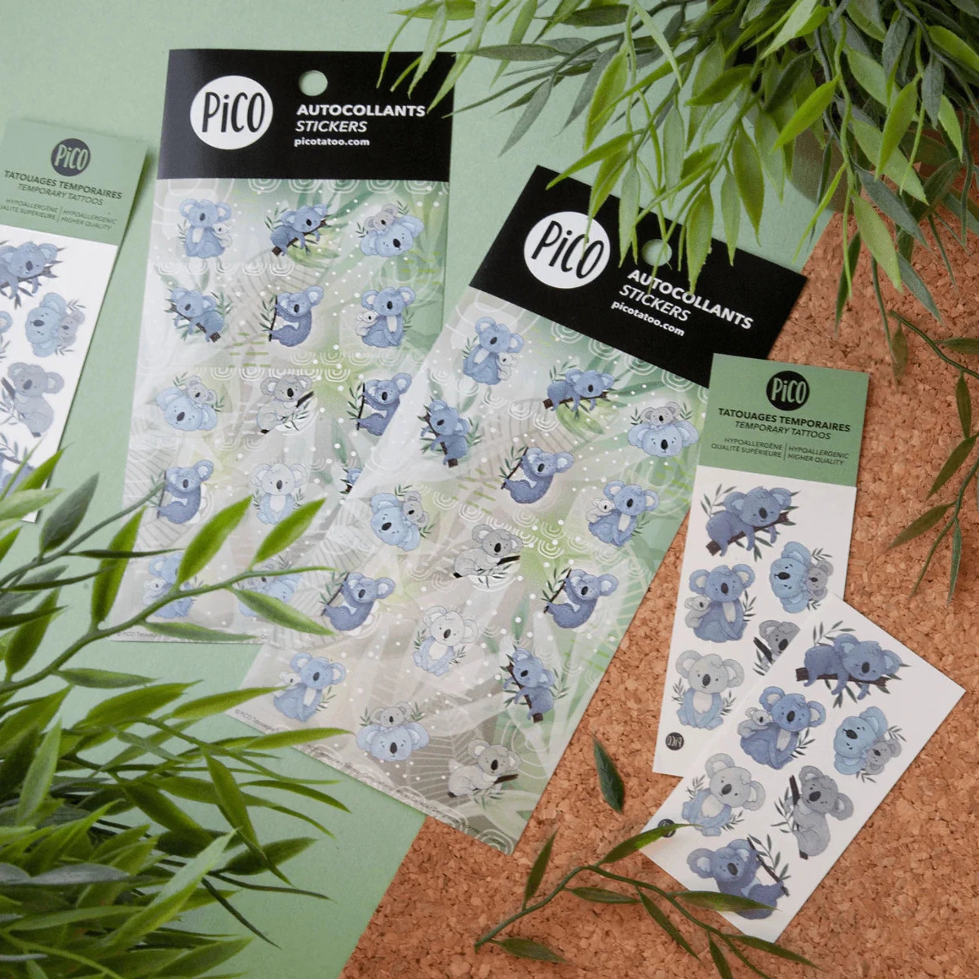 PICO TATOO Temporary Tattoo - Lorik the Koala