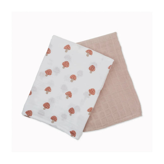 LULUJO-Cotton-Muslin-Swaddles-2-PK-Mushroom-Sand