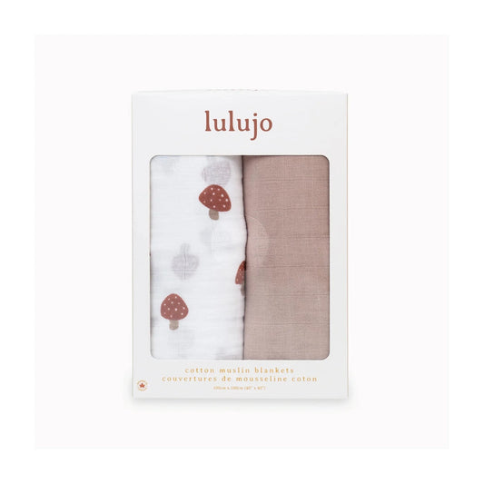 LULUJO-Cotton-Muslin-Swaddles-2-PK-Mushroom-Sand