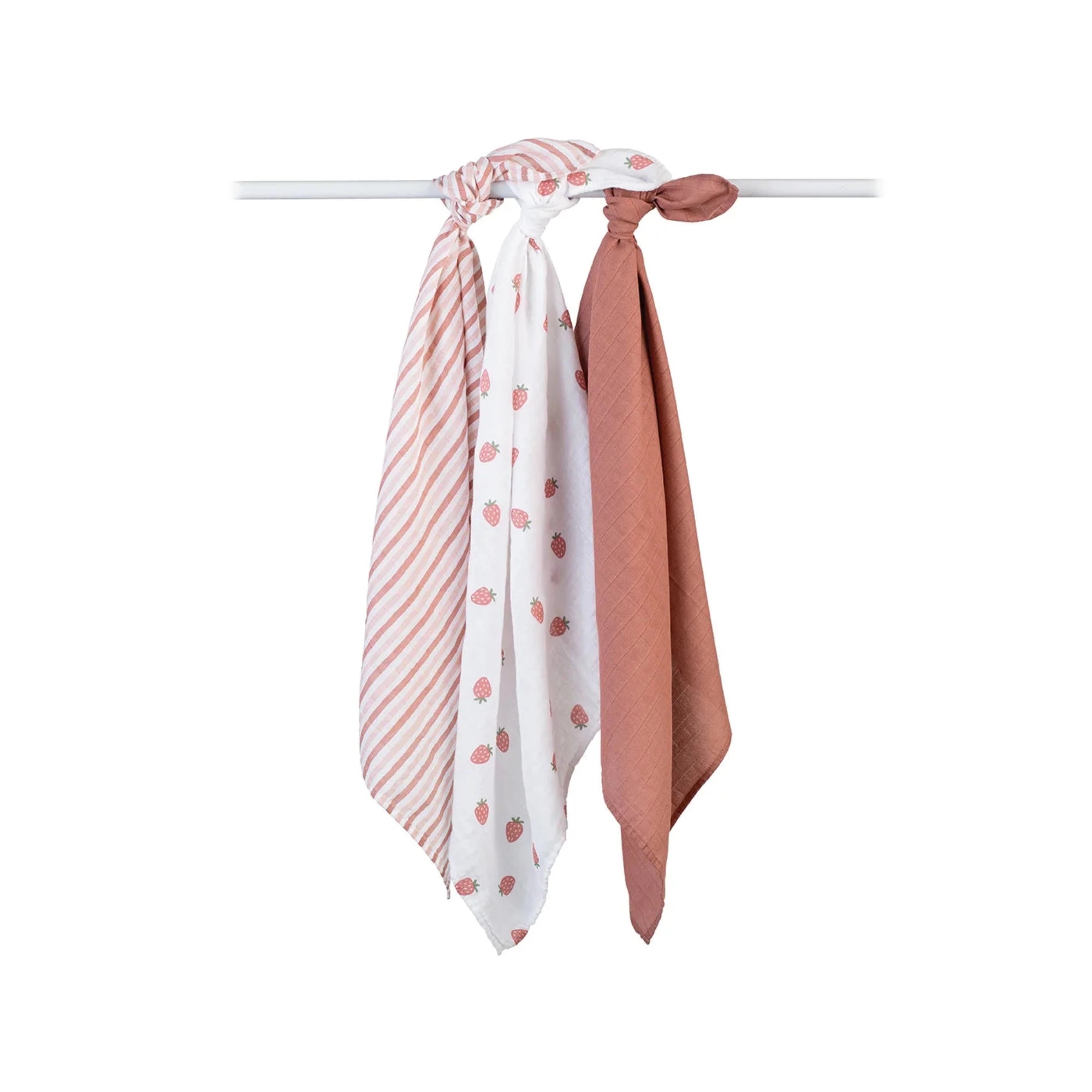 LULUJO-Receiving-Blankets-3-PK- Strawberries