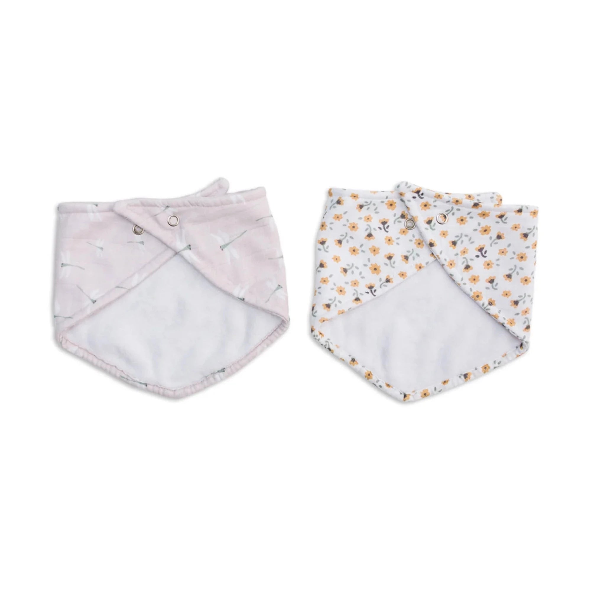 2PK-Bandana-Bibs-Floral-Dragonfly