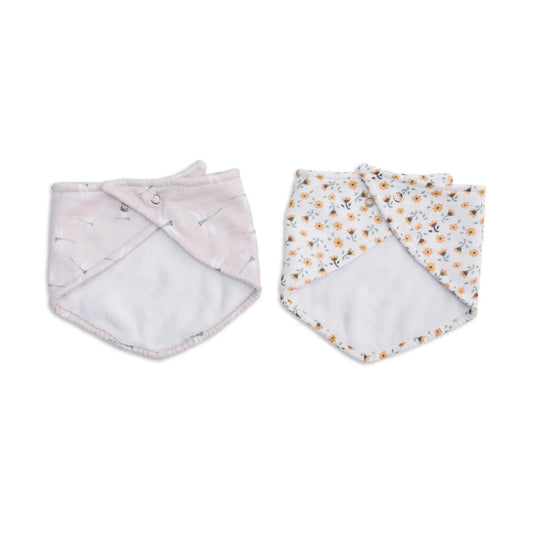 2PK-Bandana-Bibs-Floral-Dragonfly