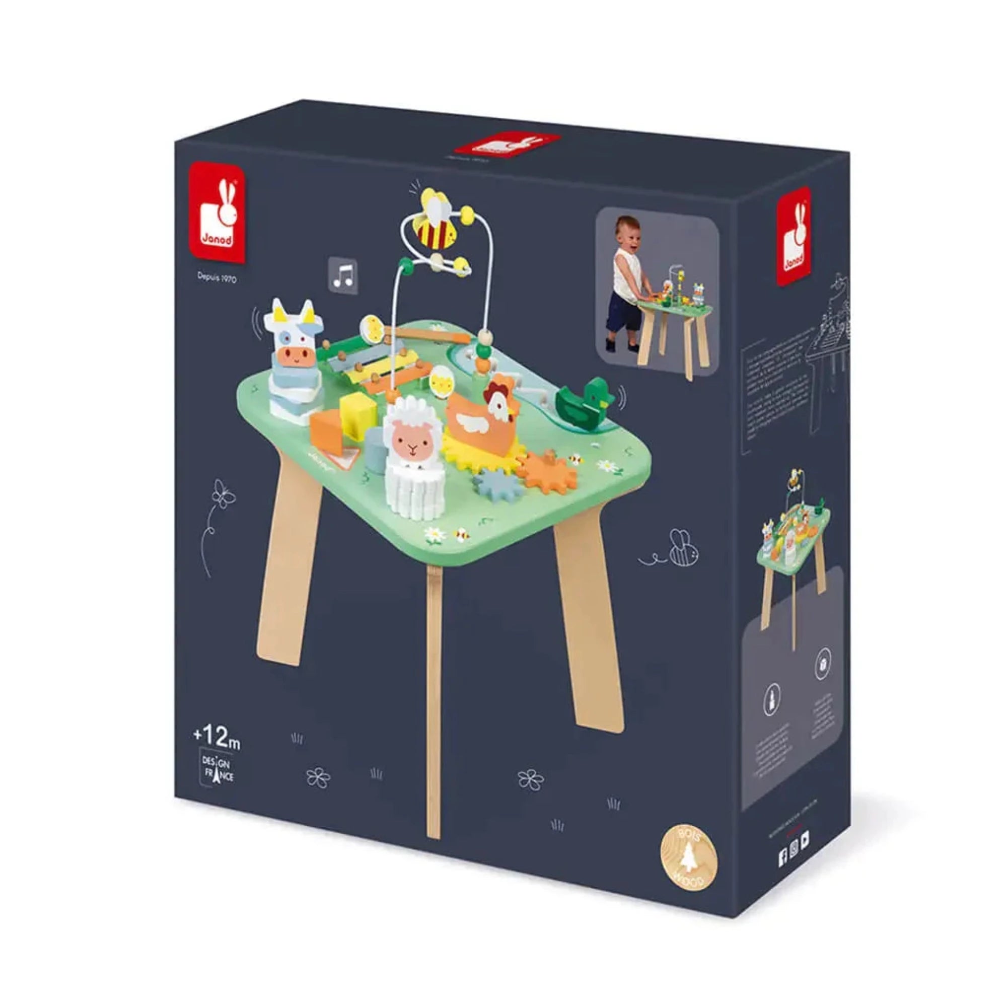 Table d'activités Jolie Prairie JANOD