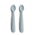 MUSHIE Silicone Feeding Spoons (2-Pack) - Powder Blue