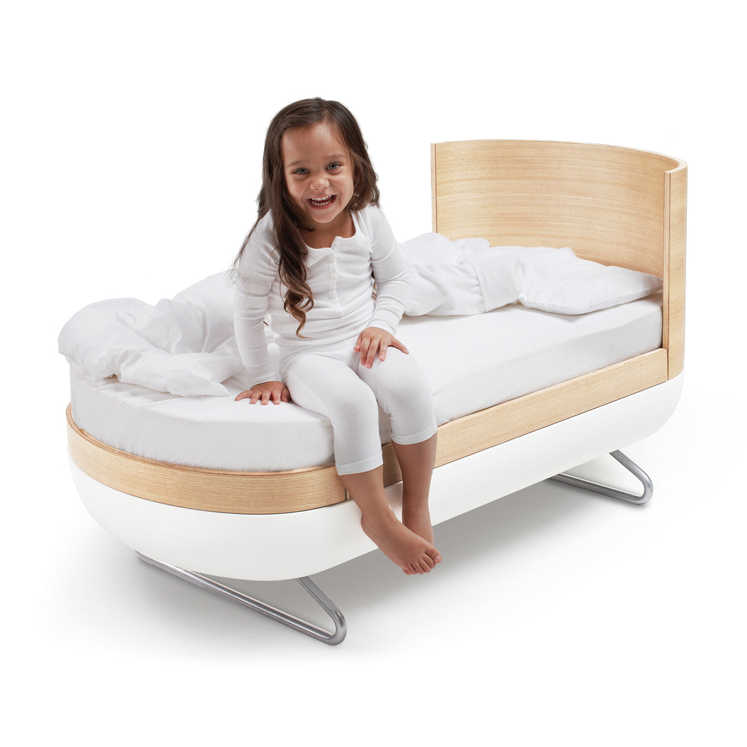 UBABUB Pod 2-in 1 Convertible Crib w/Toddler Bed Conversion Kit