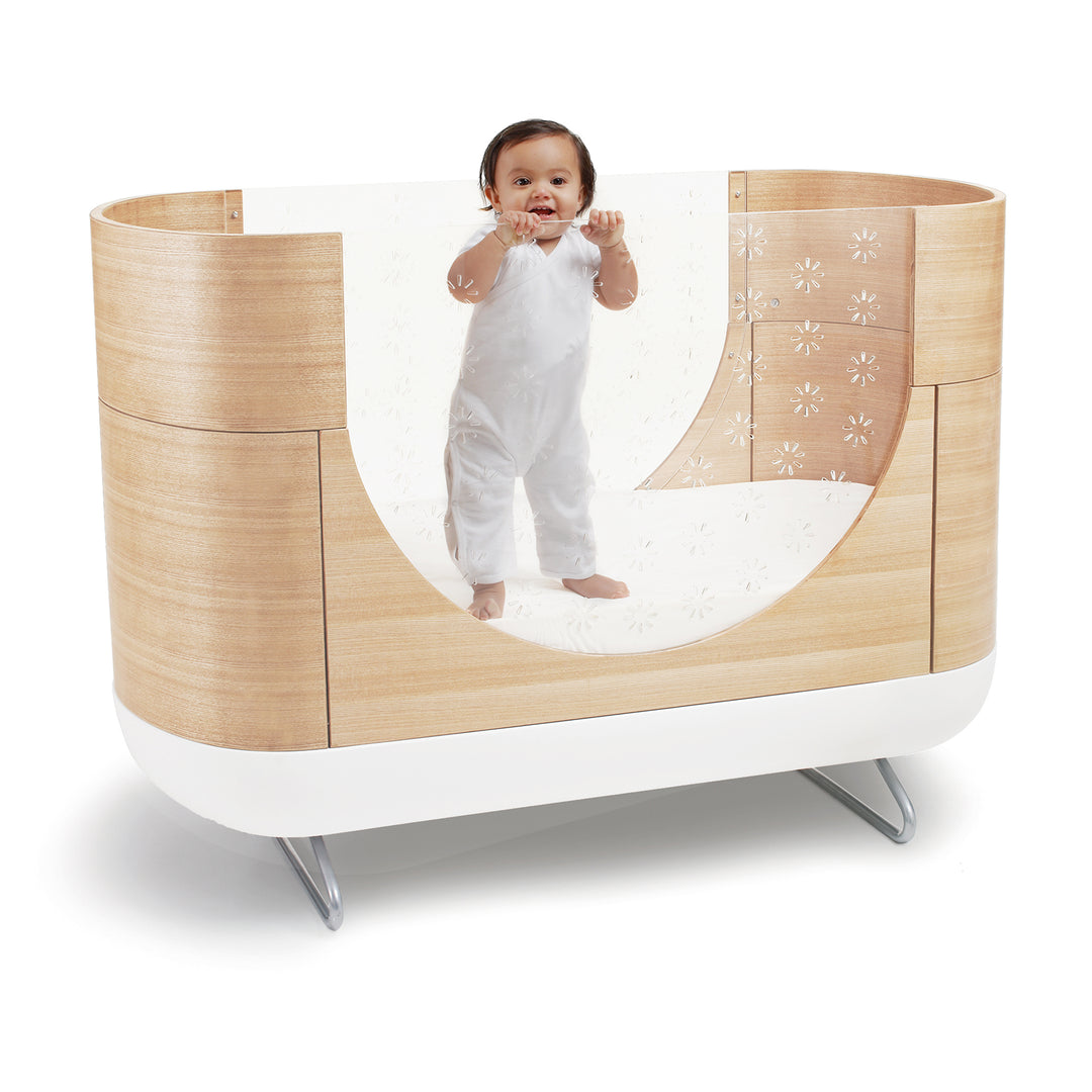 UBABUB Pod 2-in 1 Convertible Crib w/Toddler Bed Conversion Kit