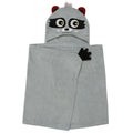 ZOOCCHINI Kids Plush Terry Hooded Bath Towel Rocco Raccoon 2Y+
